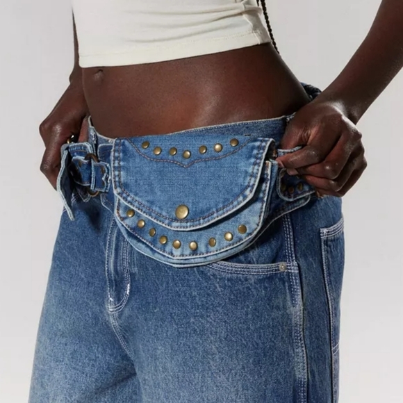 Denim Belt Bag - Picture 2 of 3